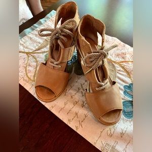 Sorel Joanie Leather Wedge Sandal